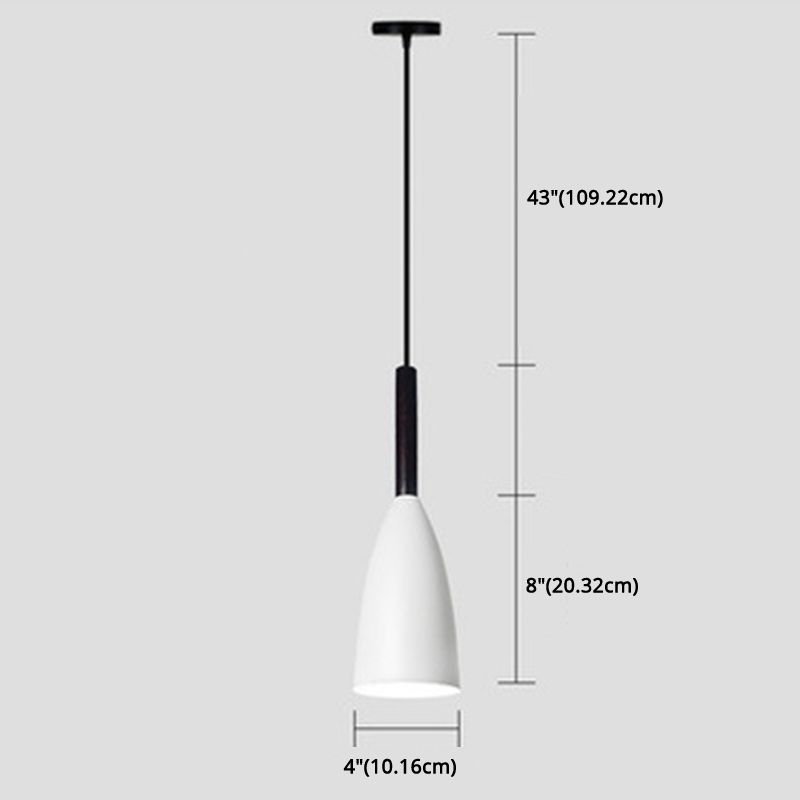 Lámpara colgante de iluminación en forma de copa Luz de solo luz colgante para comedor para comedor