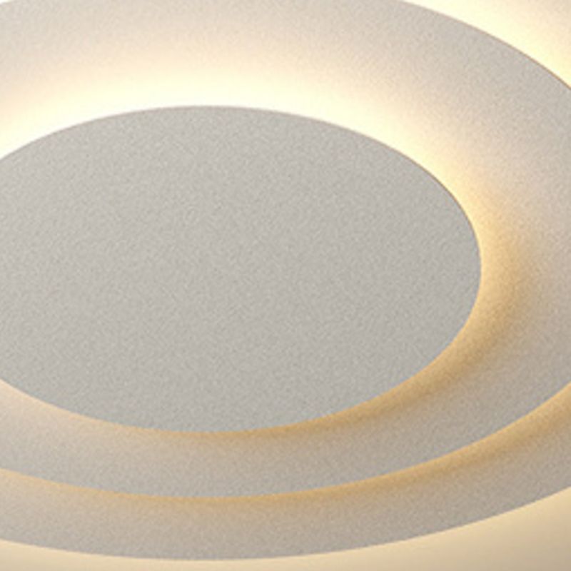 Modern LED Ceiling Light White Round Flush Mount Lighting for Bedroom