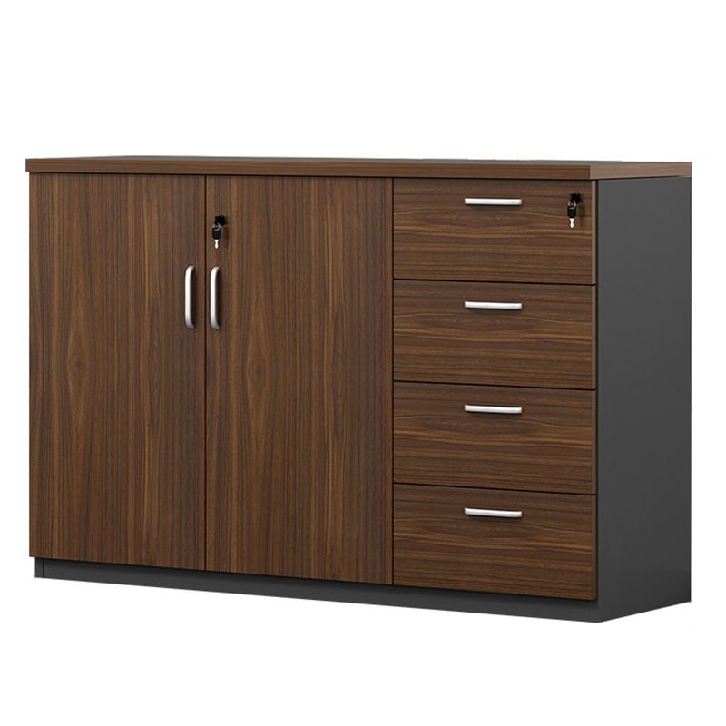 Lateral File Cabinet Wood Locking File Cabinet with Storage Shelves