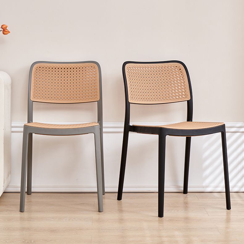 Modern & Contemporary Open Back Stackable Dining Chairs(Set of 4/8)