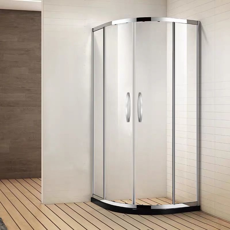 Clear Tempered Glass Shower Enclosure Double Sliding Shower Enclosure