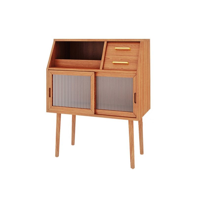 Modern Style 2 Drawers Sideboard Solid Wood Server for Dining Room