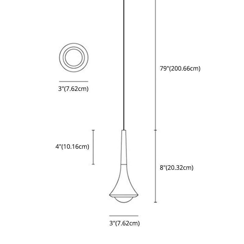 Regentropfen -LED Pendelleuchte minimalistische ästhetische Acryl -Esszimmer -Federung Lampe