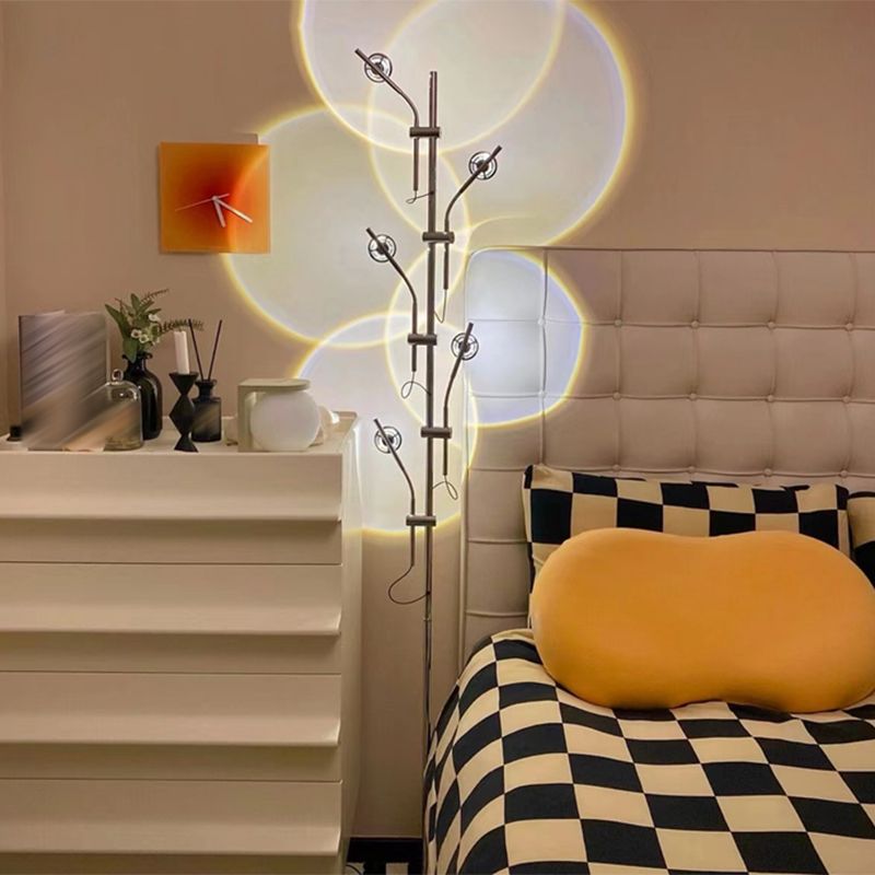 Nordic Tree Shape Floor Lamp Metal Multi Light LED Floor Light for Living Room