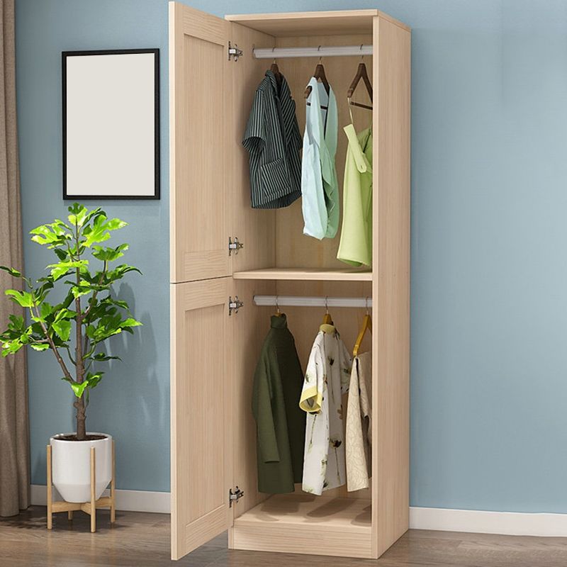 Solid Wood Kids Closet Modern Style Wardrobe Closet with Garment Rod