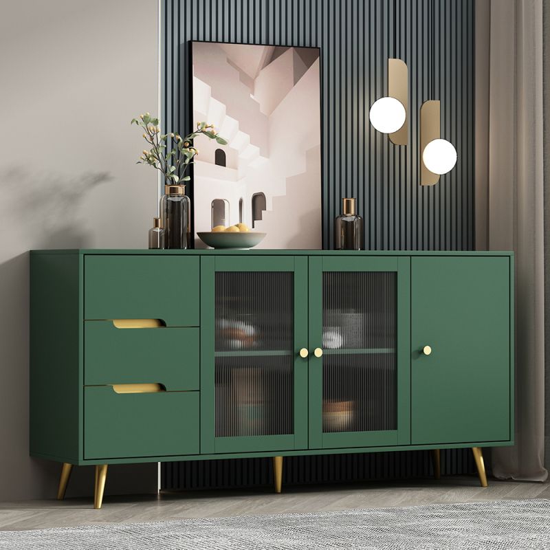 Modern Sideboard Engineered Wood Sideboard with Door and Drawer for Dining Room