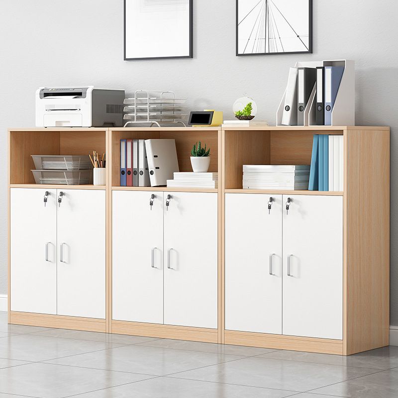 Modern Vertical File Cabinet Wood Filing Cabinet with Locking Drawers