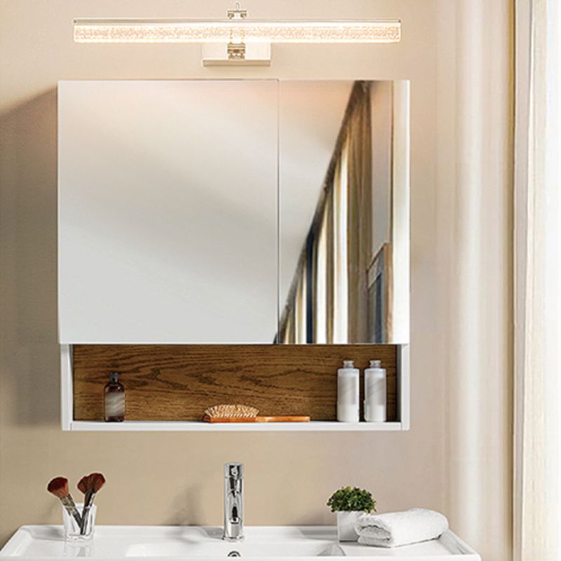 1-Light Linear Wall Lamps Modern Style Metal Vanity Lighting Ideas