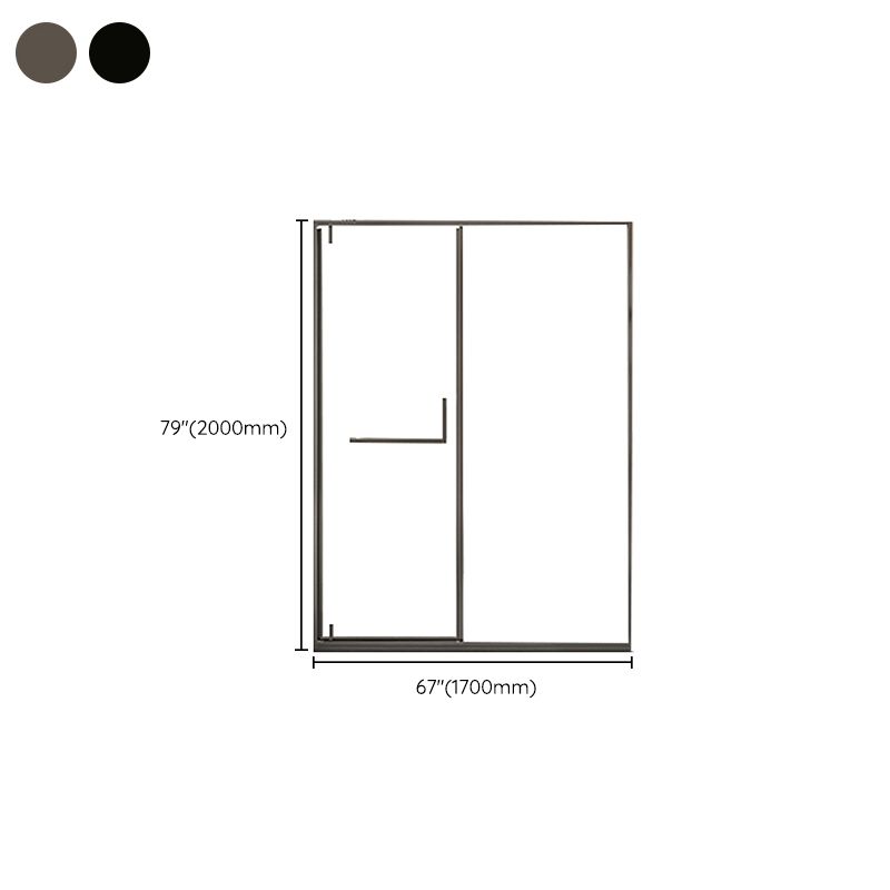 Narrow Edge Full Frame Pivot Shower Door Tempered Glass Shower Door