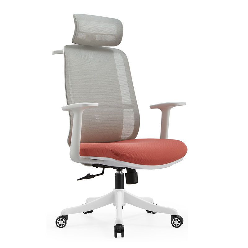 Contemporary Arm Chair Pillow Included Adjustable Seat Height Office Chair