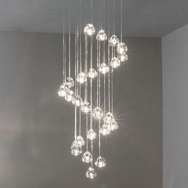 Heldere bubbelglas mini hanglamp moderne Noordse LED Round Trap Hanging Lamp