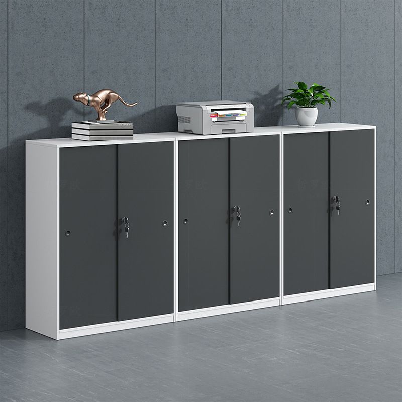 Industrial Style Vertical File Cabinet Wood Filing Cabinet with Locking Storage