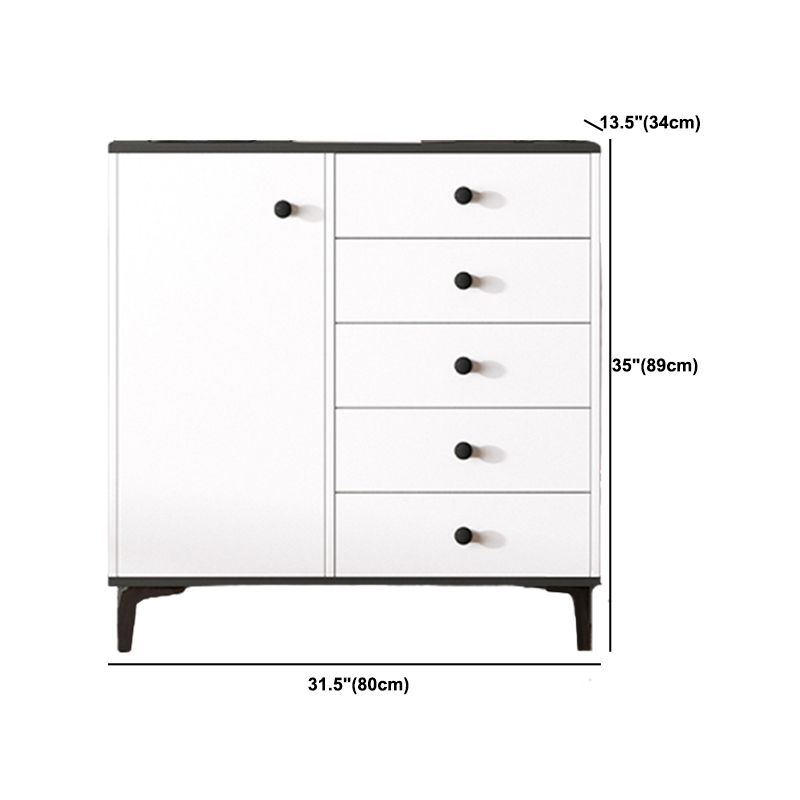 Contemporary Accent Chest 13.38" Wide Wood Rectangle Chest with Drawers