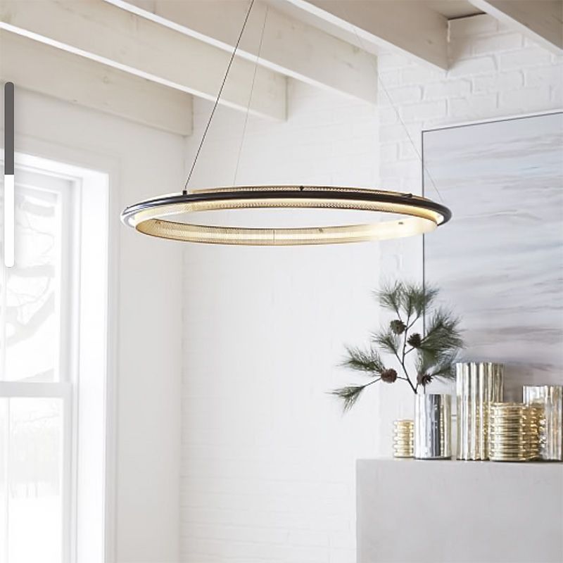 Modern Chandelier Lighting Circle LED Pendant Light for Living Room Dinning Room