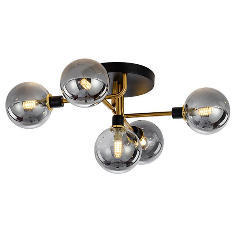 Bubble Semiflush Mount Lighting Contemporary Glass Soffitto Light Fixtures per Bedroom