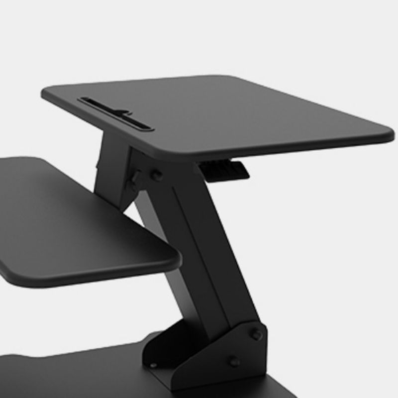 Adjustable Rectangular Shaped Standing Desk Steel in Black for Office