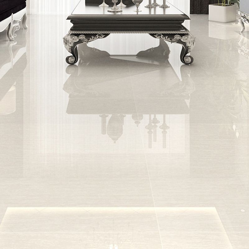 Modern Style Square Floor Tile Pure Color Straight Edge Waterproof Polished Floor Tile