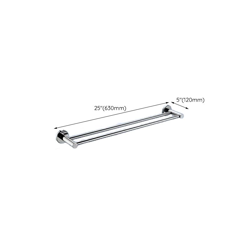 Contemporary Bathroom Accessory Set in Aluminum with Towel Bar/Bath Shelf