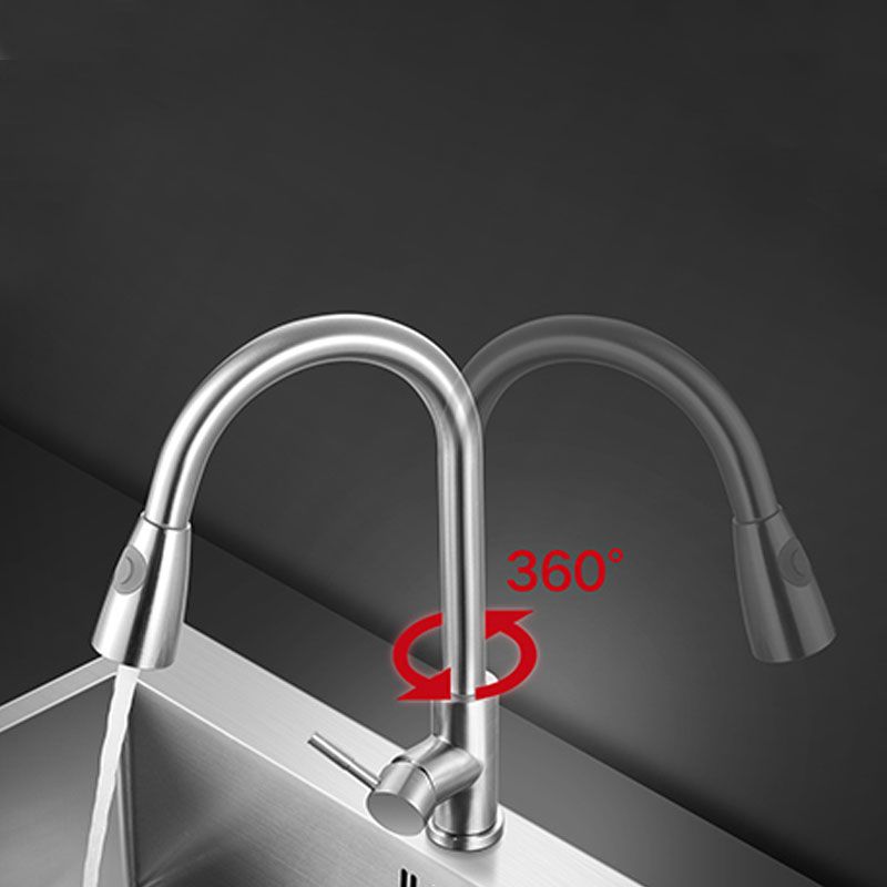 Classic Kitchen Sink Stainless Steel Friction Resistant Kitchen Sink with Drain Assembly