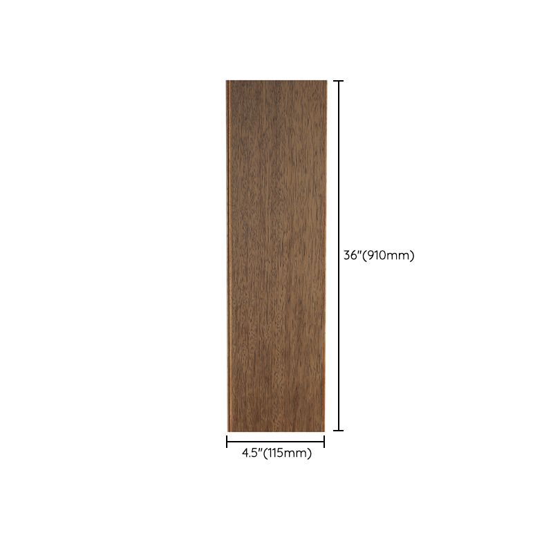 Solid Wood Side Trim Piece Walnut Modern Hardwood Deck Tiles