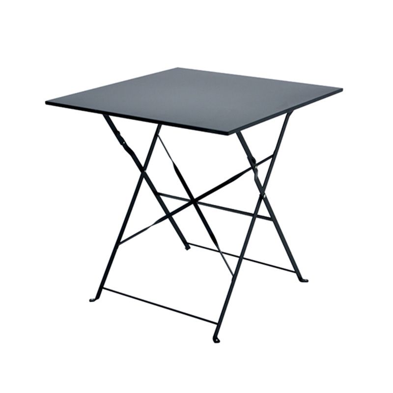 Contemporary Scratch Resistant Patio Table Iron Folding Patio Table