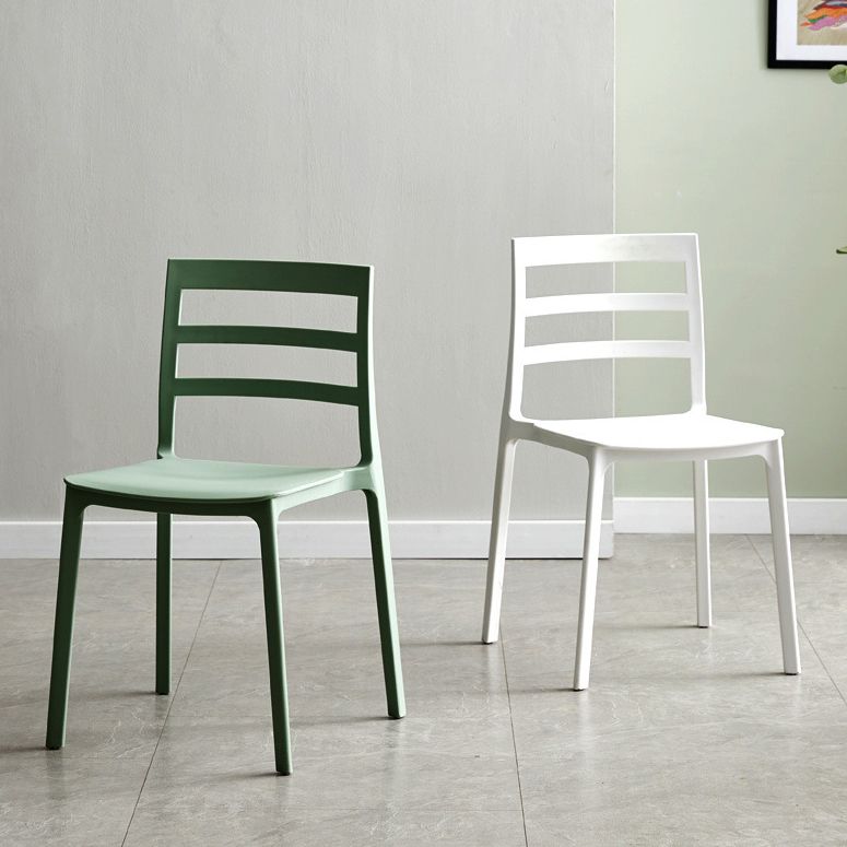 Scandinavian Plastic Side Chair Stackable Kitchen Dining Room Chair