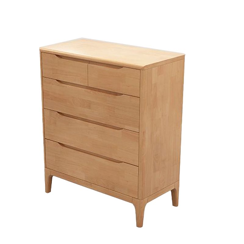 Rubberwood Accent Chest 11.81" Wide Rectangle Standard Chest with Drawers