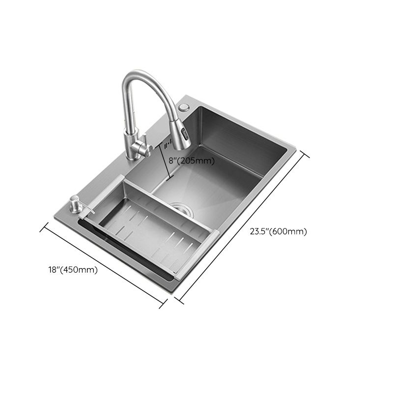 Stainless Steel Kitchen Sink Modern Kitchen Sink with Drain Assembly