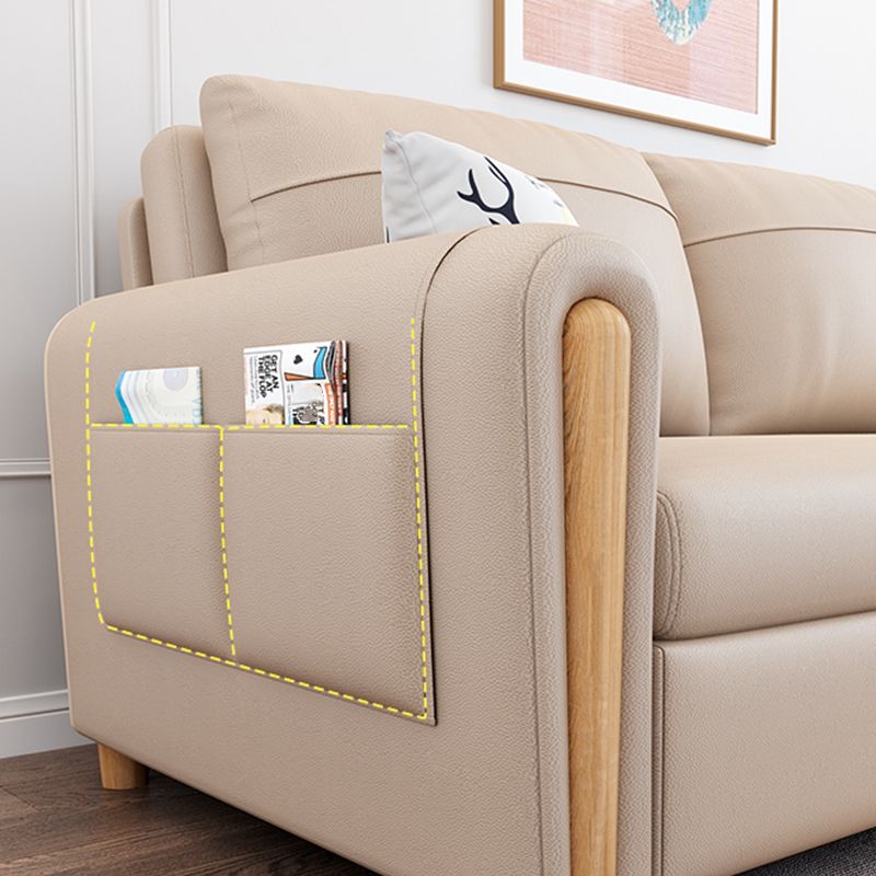 59.06" W √ó 32.68" D √ó 38.58" H Square Arm Sleeper with Storage and Foldable