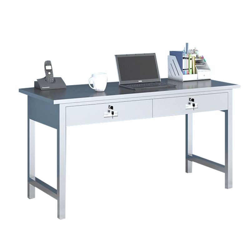 Rectangular Shaped Office Writing Desk Stainless Steel with 2/3/5/7 Drawers