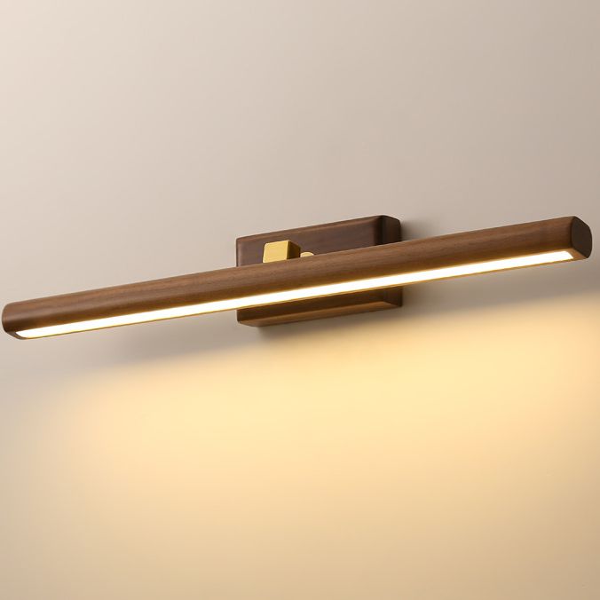 Minimalist Style Vanity Light Bar Walnut Led Vanity Mirror Lights for Dressing Table