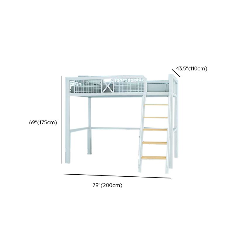 Contemporary No Theme Bunk Bed/Loft Bed in Iron with Guardrails