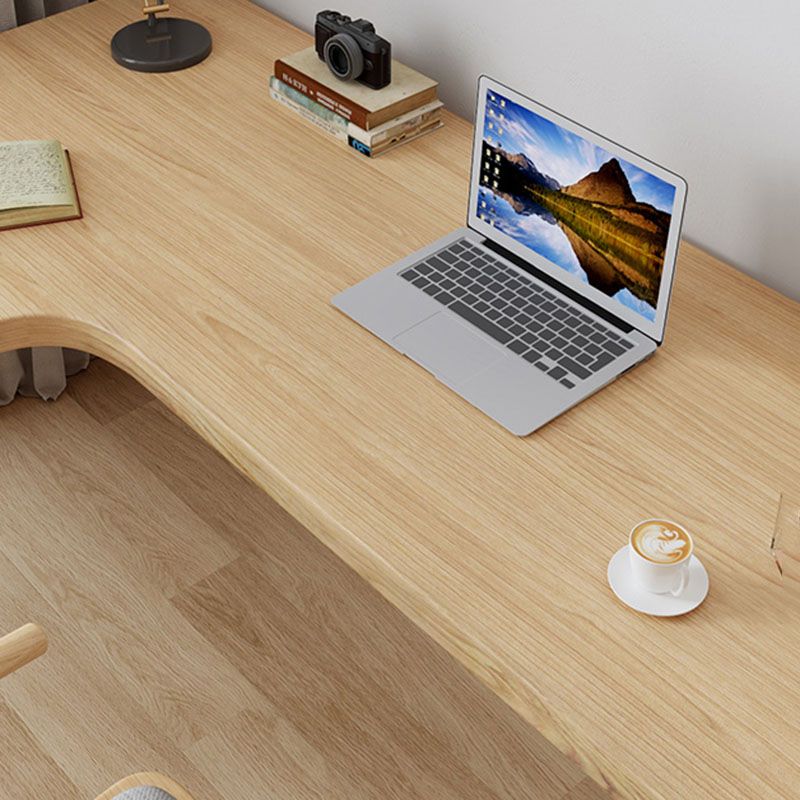 Solid Wood L-Shape Writing Desk Modern&Contemporary Laptop Table