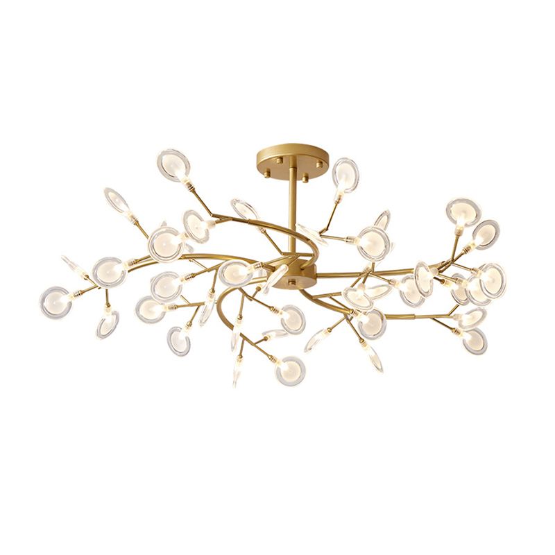 Métal Swirling Branch Chandelier Pendant Light Simplist LED Hanging Light for Dining Room