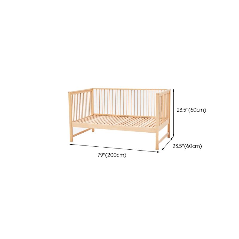 Farmhouse / Country Beech Washed Natural with Guardrail Nursery Bed