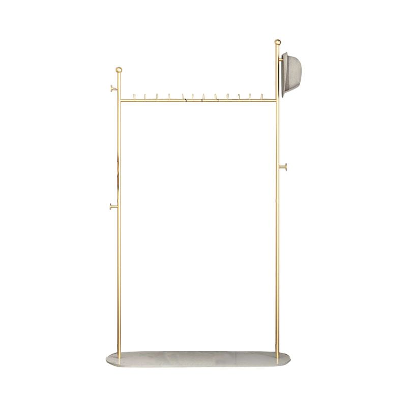 Gorgeous Coat Rack Designer Marble Bottom Metal Coat Rack with Storage