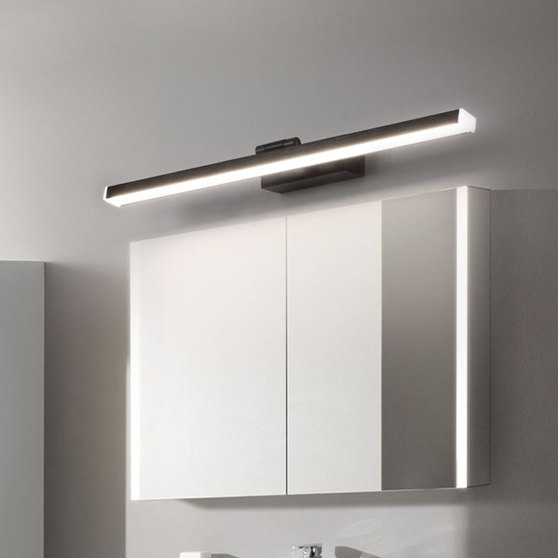 Strip Shape Vanity Light Postmodern LED Mirror Front Light with Acrylic Shade for Bathroom