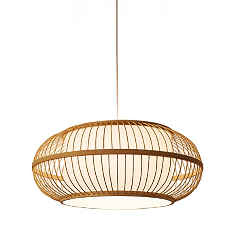 Modern Bamboo Hanging Light Household Pendent Lighting Fixture for Dining Room