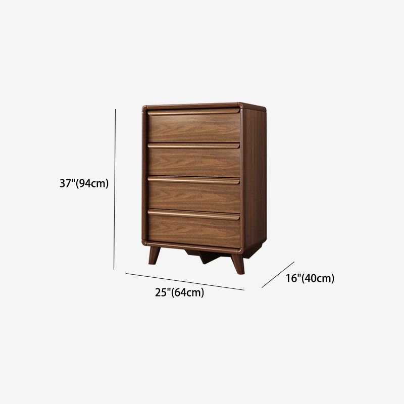 Traditional Rubber Wood Dresser Bedroom Storage Chest Dresser with Drawer