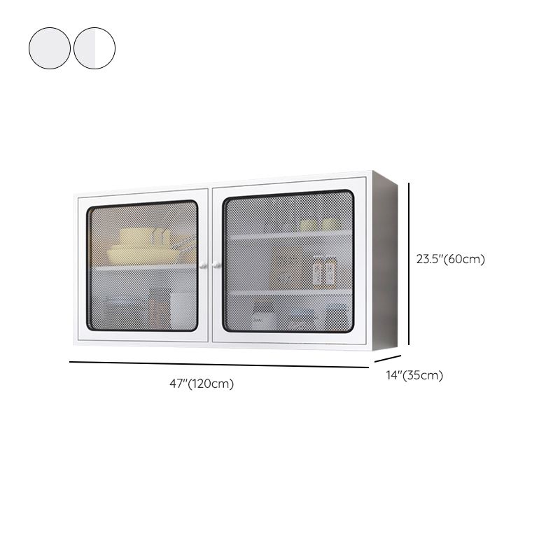 Contemporary Display Stand Stainless Steel Hutch Cabinet for Dining Room