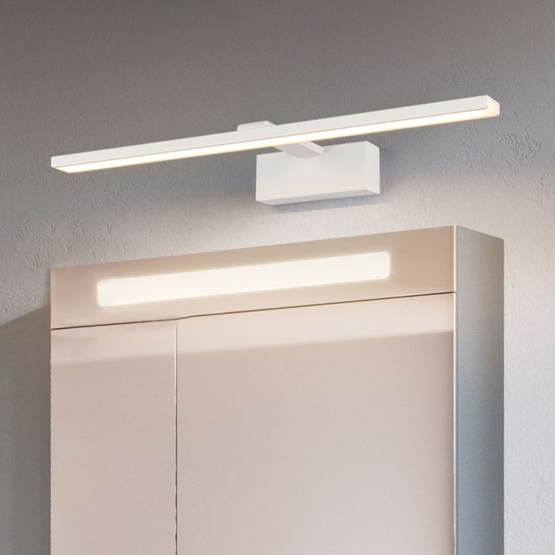 Luz de pared lineal de estilo moderno de aluminio espejo de pared de espejo de luz montada en la luz