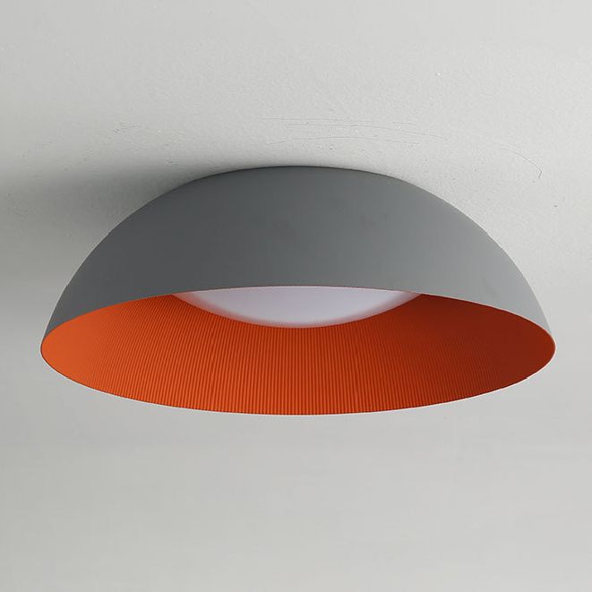 Gray + Orange en forma de techo LED Light Nordic Style Simplicity Aluminio Lighting Fexture para dormitorio