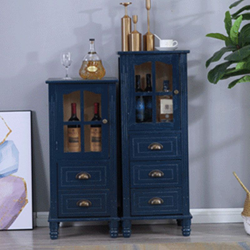 Nautical Vertical Bedroom Chest Wooden Storage Chest with Drawers