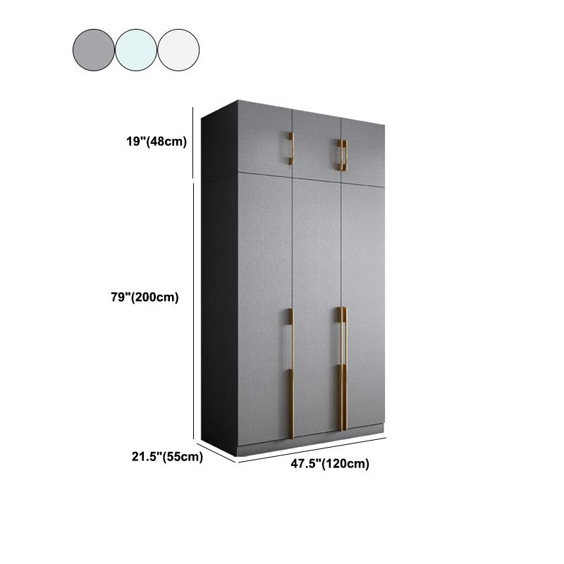 Contemporary Style Wood Wardrobe Soft Close Drawer Wardrobe Closet