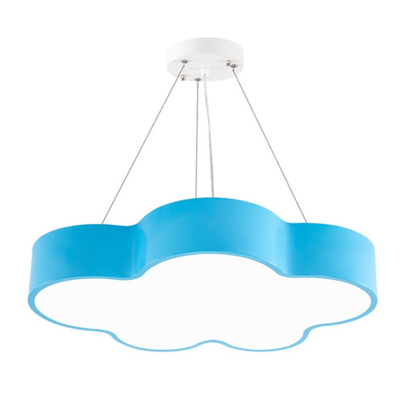 Modern Cloud Pendant Ceiling Light Metal LED Kindergarten Suspended Lighting Fixture