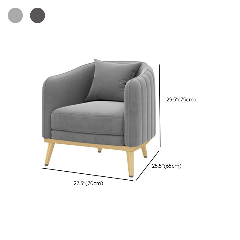 Coffee Shop Sofa with Pillows Contemporary Style Tuxedo Arm Sofa