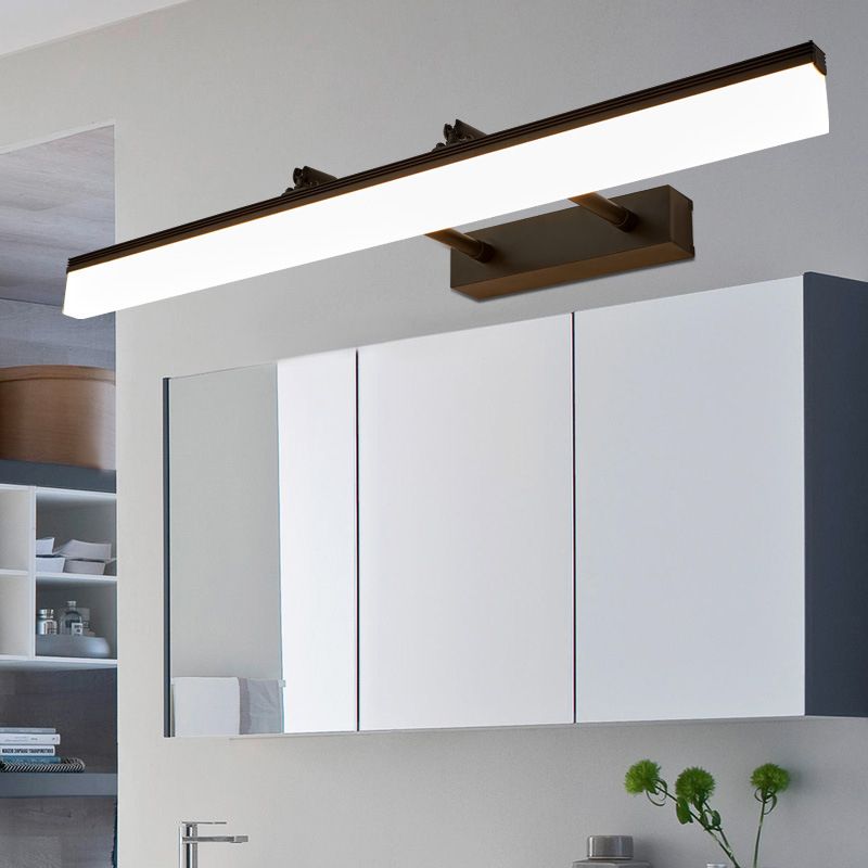 Simplicidad contemporánea luces de pared rectángica lámpara de pared acrílica para baño