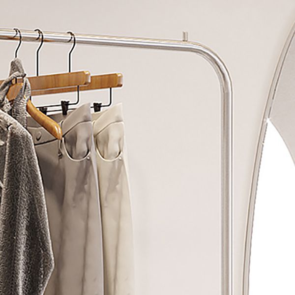 Modern Clothes Hanger Free Standing Stainless Steel Silver Coat Rack