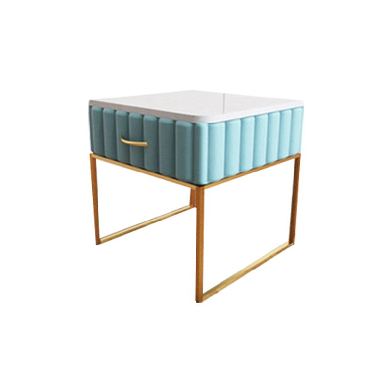 Glam Accent Table Nightstand Drawers Included Bedside Cabinet for Bedroom