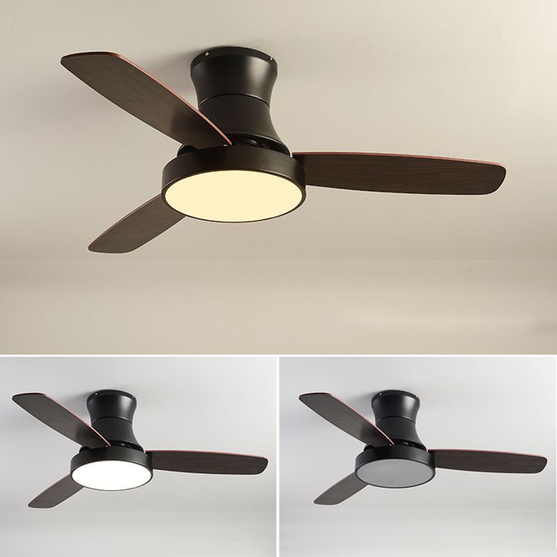 Unique Shape Metal Ceiling Fan Light Kids Style 1-Light Ceiling Fan Lamp for Dining Room